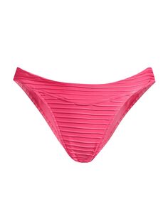 Текстурированные плиссированные плавки бикини Elliott Revel Rey, розовый