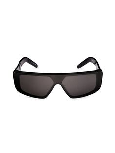 Прямоугольные солнцезащитные очки Performa 70 мм Rick Owens, черный