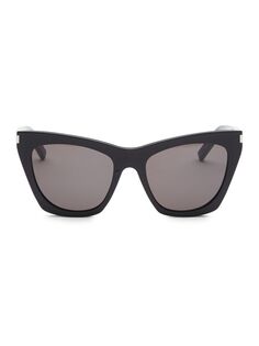 Солнцезащитные очки New Wave 214 Kate 55 мм Saint Laurent, черный