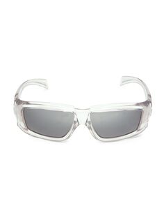 Прозрачные прямоугольные солнцезащитные очки Rick Owens