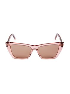 Солнцезащитные очки «кошачий глаз» 53 мм Saint Laurent, розовый