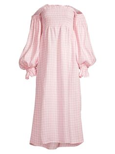 Платье макси Atlanta с открытыми плечами Sleeper, розовый