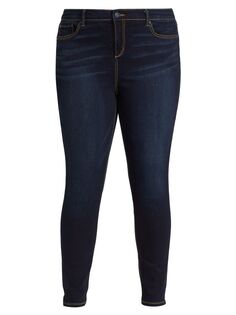 Выцветшие эластичные джинсы скинни Slink Jeans, Plus Size