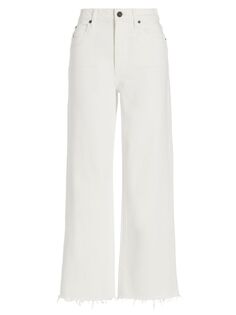 Эластичные широкие джинсы Grace с высокой посадкой SLVRLAKE, белый