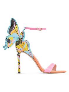 Кожаные сандалии Chiara Stilletto Sophia Webster, разноцветный