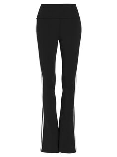 Расклешенные штаны для йоги Raquel с двойными полосками Splits59, черный