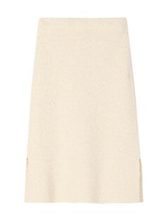 Твидовая юбка-миди на заказ St. John, экру