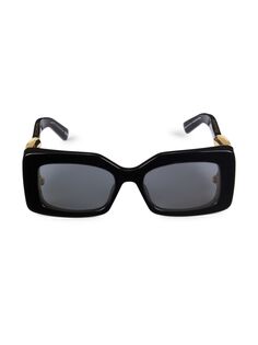 Прямоугольные солнцезащитные очки 54 мм Stella McCartney, черный