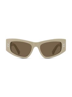 Солнцезащитные очки &quot;кошачий глаз&quot; Falabella 52 мм Stella McCartney, коричневый