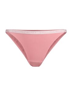 Хлопковые стринги бикини с логотипом Stella McCartney Lingerie