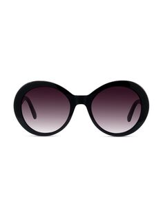 Круглые солнцезащитные очки Falabella Pins 54 мм Stella McCartney, черный
