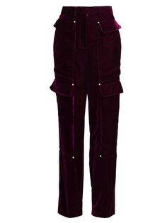Бархатные брюки-карго для спецодежды Stella McCartney