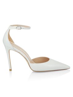 Кожаные туфли Stuart 100 D&apos;Orsay Stuart Weitzman, белый