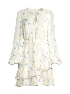 Мини-платье Suziee с цветочным принтом Ted Baker, синий