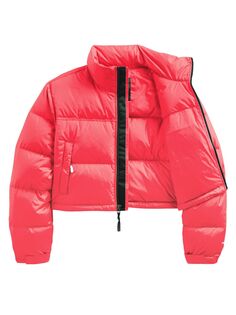 Короткая куртка нупце The North Face, коралловый