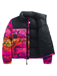 Куртка Nuptse 1996 года с принтом в стиле ретро The North Face, розовый