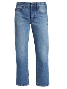 Укороченные джинсы Goldin с низкой посадкой Kick-Flare The Row, индиго