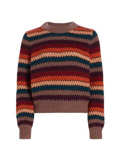 Разноцветный свитер в полоску Tessa the westside