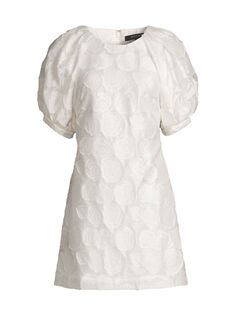 Текстурированное мини-платье Sophie Rose Toccin, белый