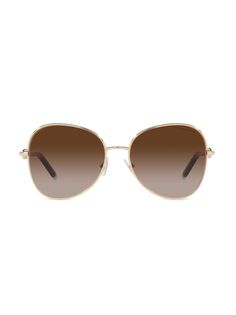 Круглые солнцезащитные очки 57 мм Tiffany &amp; Co., золотой