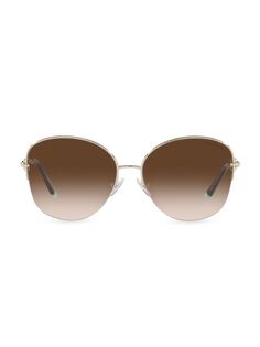 Солнцезащитные очки-подушки Tiffany HardWear 58 мм Tiffany &amp; Co., золотой