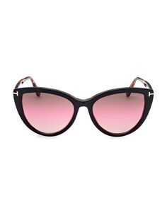 Солнцезащитные очки &quot;кошачий глаз&quot; Isabella 56MM Tom Ford, розовый