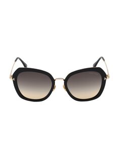 Кенийские солнцезащитные очки-бабочки 54MM Tom Ford, черный