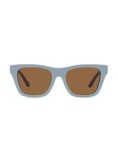 Квадратные солнцезащитные очки 41 мм Tory Burch, синий
