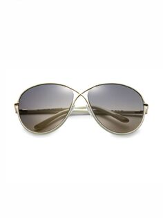 Круглые солнцезащитные очки Rosie 62MM Tom Ford, белый