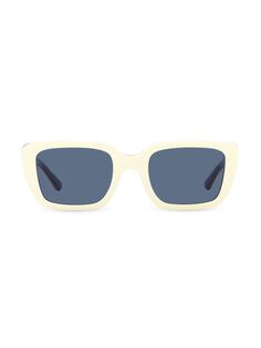 Квадратные солнцезащитные очки 51 мм Tory Burch, белый