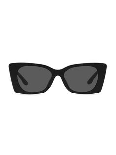 Квадратные солнцезащитные очки 52 мм Tory Burch, черный
