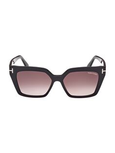 Солнцезащитные очки &quot;кошачий глаз&quot; Winona 53 мм Tom Ford, черный