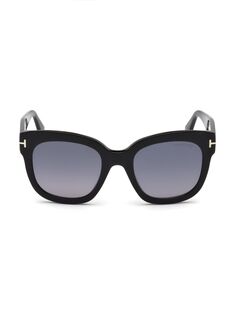Квадратные солнцезащитные очки Beatrix 50 мм Tom Ford, черный