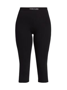 Модальные фирменные штаны для йоги Tom Ford, черный