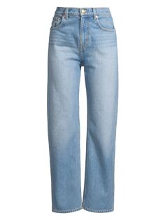 Классические укороченные широкие джинсы с высокой посадкой Tory Burch, винтаж