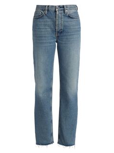 Классические прямые джинсы со средней посадкой Totême, винтаж Toteme