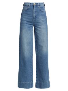 Широкие джинсы Ms. Onassis с высокой посадкой Triarchy, индиго
