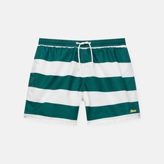 Шорты для плавания Pull&amp;Bear Striped Print, зеленый/белый