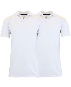 Мужская влагоотводящая рубашка поло dry-fit, упаковка из 2 шт. Galaxy By Harvic, белый