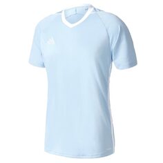 Футболка игровая Adidas, голубой/белый