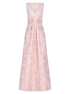 Жаккардовое платье Odette с цветочным принтом Kay Unger, розовый
