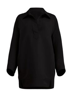 Платье-рубашка Kal с длинными рукавами Khaite, черный