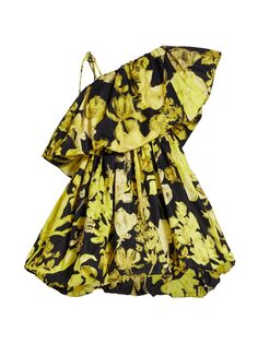 Мини-платье Delphine с цветочным принтом Kika Vargas, желтый