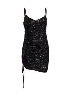 Мини-платье Tina с пайетками UNTTLD, черный