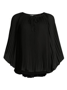 плиссированная блузка Kaia Ungaro, черный