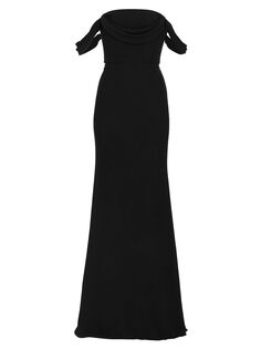 Платье Andree с открытыми плечами Vera Wang Bride, черный