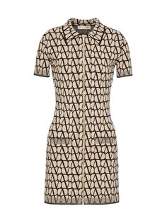 Платье из вискозы Toile Iconographe Valentino, бежевый