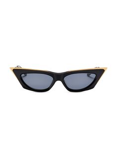 Солнцезащитные очки «кошачий глаз» V-Goldcut I 55 мм Valentino, черный