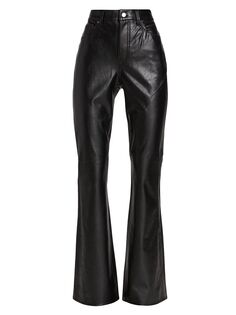 Расклешенные брюки из искусственной кожи Beverly Veronica Beard, черный