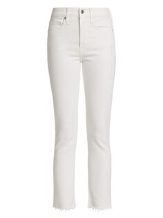 Расклешенные джинсы Carly с высокой посадкой Veronica Beard, белый